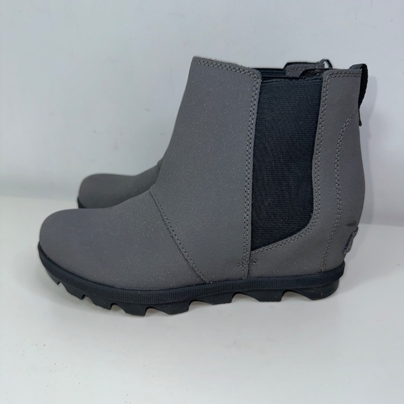 Sorel Joan Of Arctic Wedge II Chelsea Booties Size Youth 4 Quarry Gray - Picture 8 of 15
